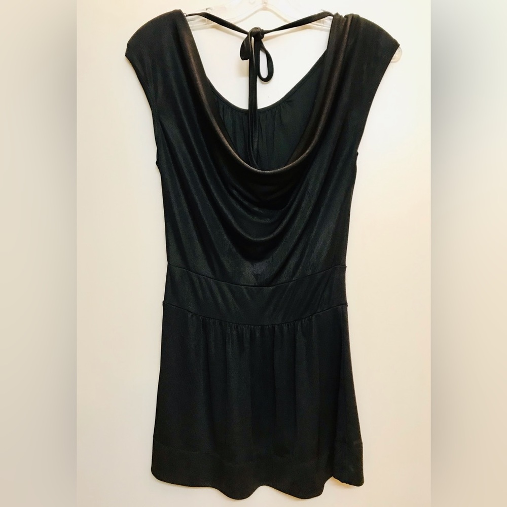 Sexy Black Tunic Top